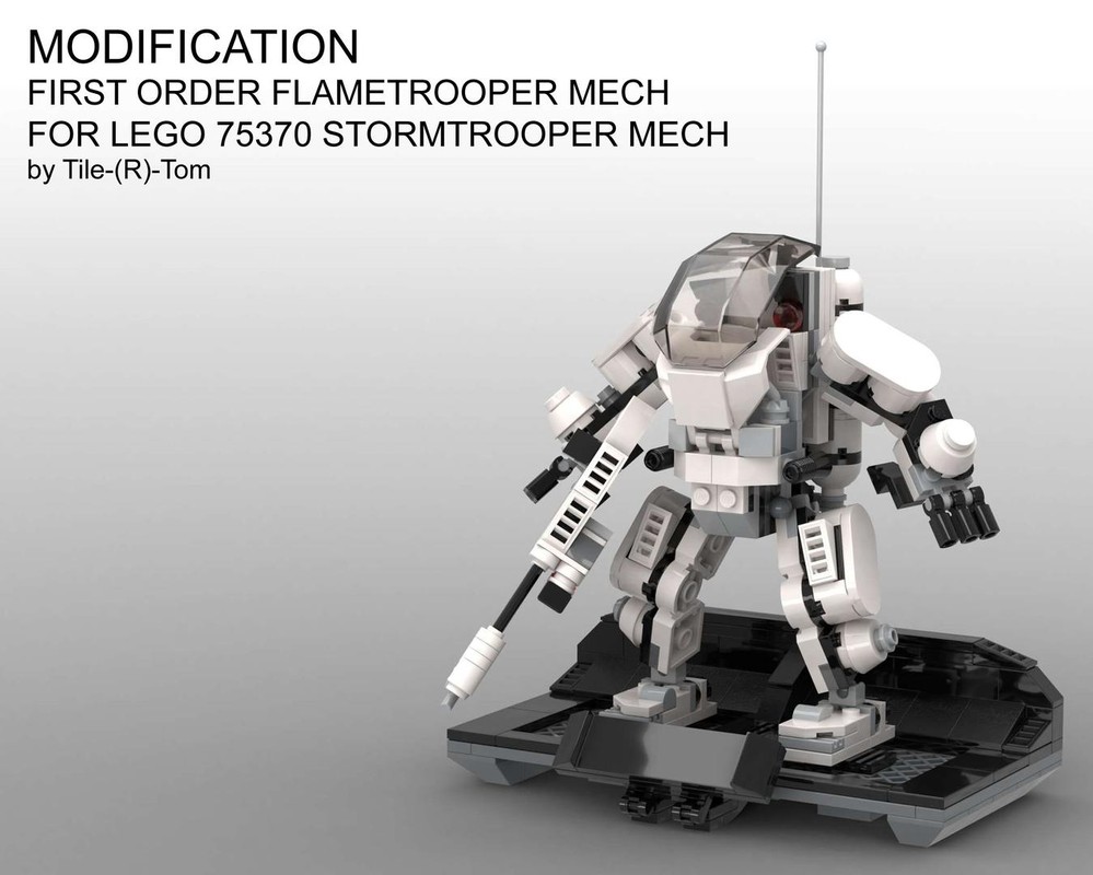 Lego First Order Flametrooper Mech MOD V12 for 75370