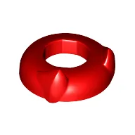 Head Top with Panther Ears [Plain] / Red