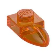 Plate Special 1 x 1 with Tooth / Trans-Orange
