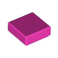 Lego Tile 1 x 1 with Groove / Dark Pink