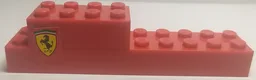 Stickered Assembly 10 x 2 x 2 with Ferrari Logo Pattern on Both Sides (Stickers) - Set 8142