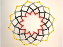 Hoberman linkages flower