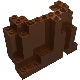 Rock Panel Rectangular 4 x 10 x 6 / Reddish Brown