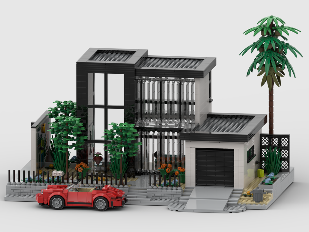 Lego Caribbean Beach Villa - Street Side