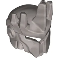 Helmet with 5 Spikes / Flat Silver