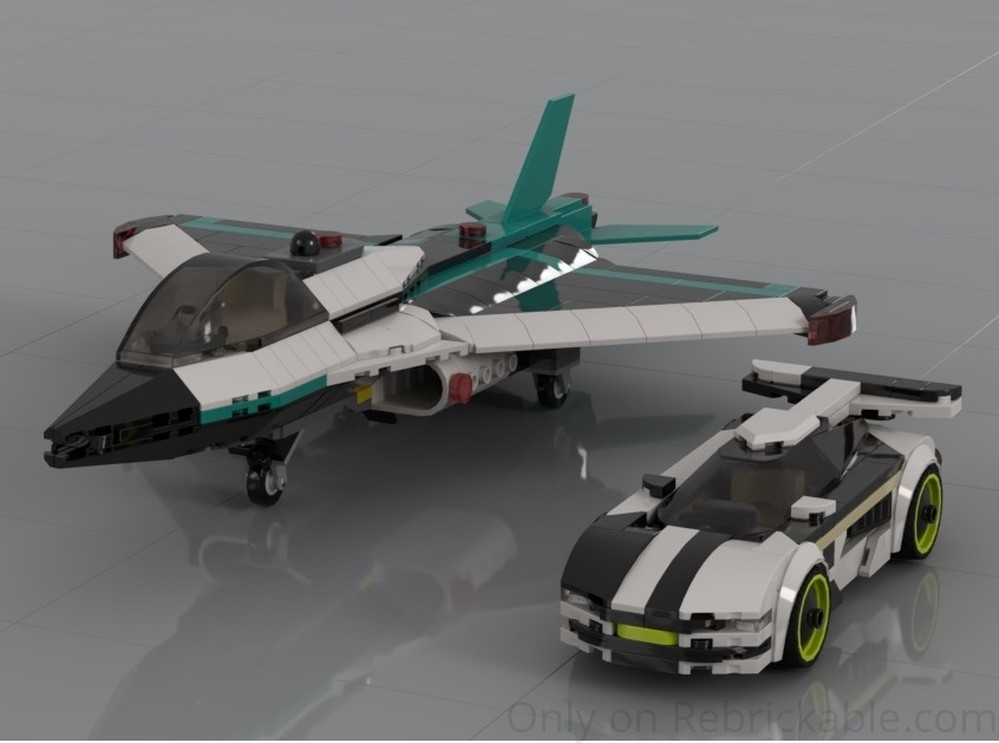 Lego 60489 MOC (Jet & Sports Car)