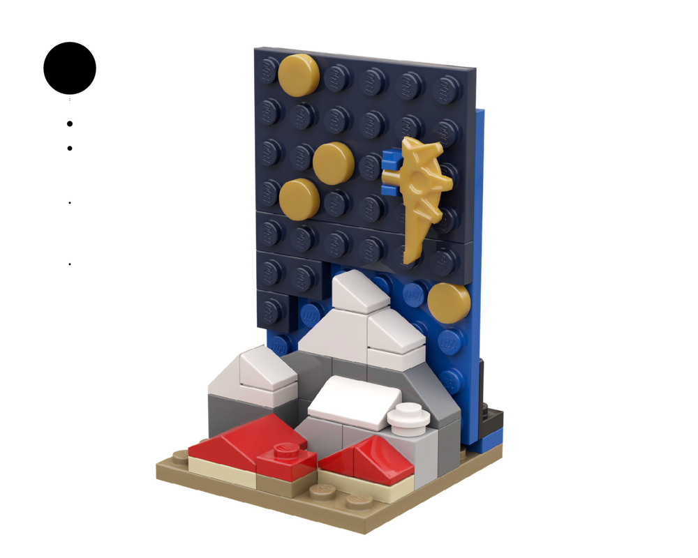 Lego winter starry night