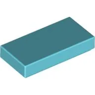 Tile 1 x 2 with Groove / Sky Blue