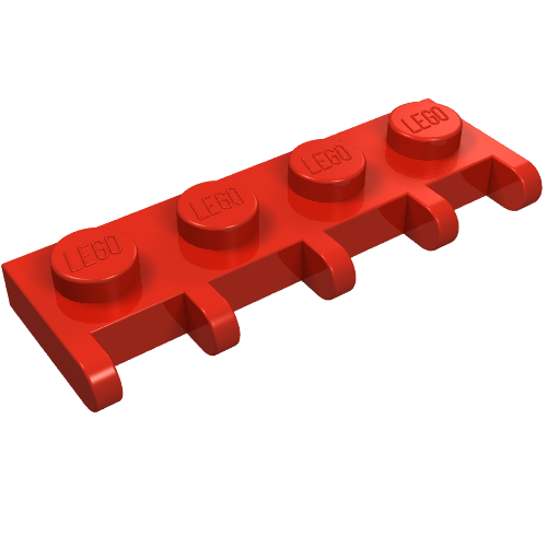 Lego Hinge Vehicle Roof Holder 1 x 4 / Red