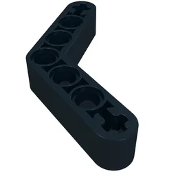Technic Beam 1 x 7 Bent (4 - 4) Thick / Black