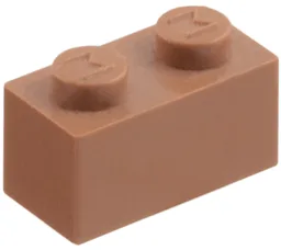 Modulex Brick 1 x 2 with M on Stud