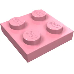 Plate 2 x 2 / Pink