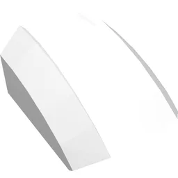 Brick Curved 2 x 2 with Lip, No Studs / White