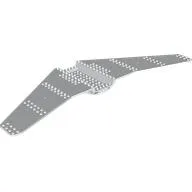 Wing Plate 56 x16 x 2 Angled with Slope Curved 12 x 8 x 2 Center / White