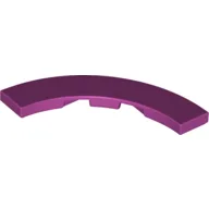 Tile 4 x 4 Curved, Macaroni / Magenta