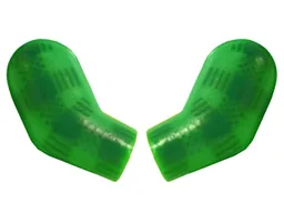 Arm, (Matching Left and Right) Pair with Green Plaid Pattern / Bright Green