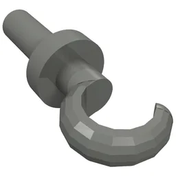 Hand Pirate Hook / Dark Bluish Gray