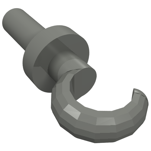 Lego Hand Pirate Hook / Dark Bluish Gray