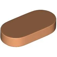 Tile Round 1 x 2 / Nougat