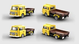 Barkas B1000 Pritschenwagen, Pickup Truck Yellow
