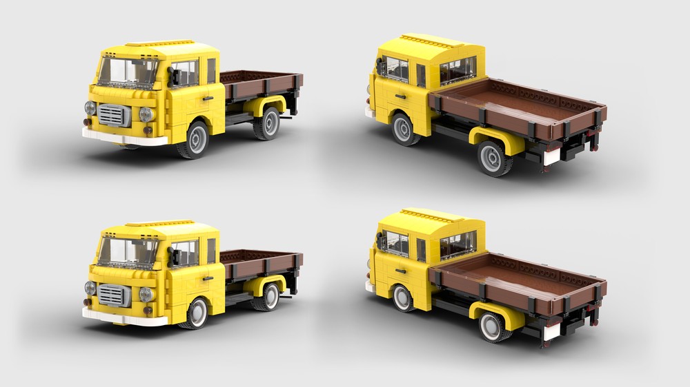 Lego Barkas B1000 Pritschenwagen, Pickup Truck Yellow