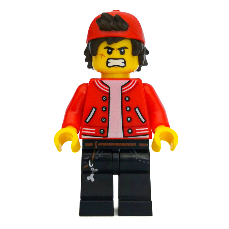 Lego Jack Davids, Red Jacket with Backwards Red Cap