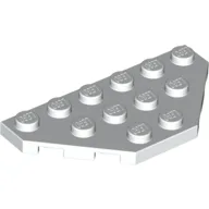 Wedge Plate 3 x 6 Cut Corners / White