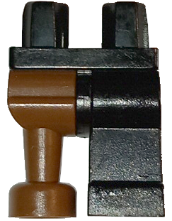 Lego Hips and 1 Black Left Leg, 1 Brown Pirate Peg Leg