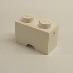 Brick Special 1 x 2 with Cable Holding Rounded Cutout / White