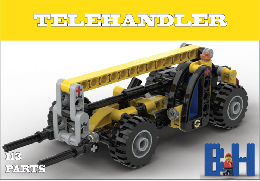 Lego Technic Telehandler Mini-Scale