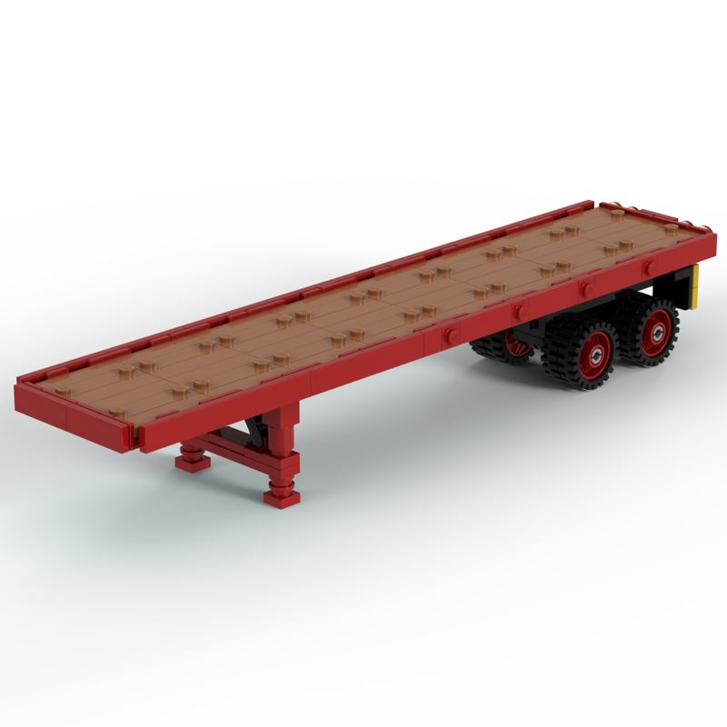 Lego 8-Wheel Long Platform Trailer - RBHC