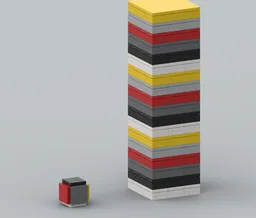 Lego color Jenga