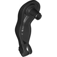 Lego Animal Body Part, Gorilla, Arm Straight with Pin / Black