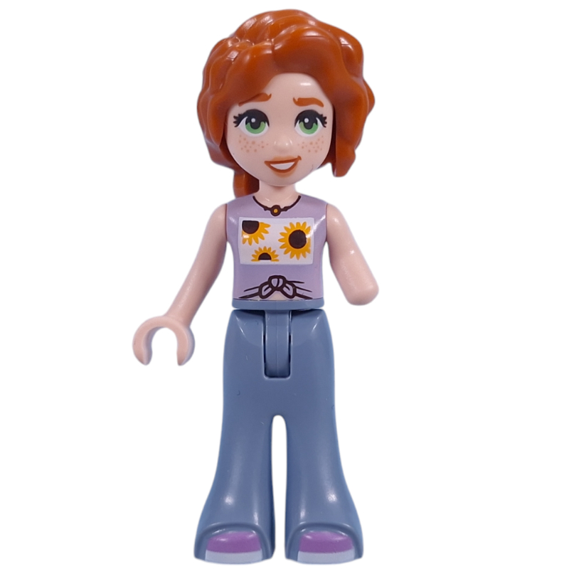 Lego Autumn, Bright Pink Top, Sand Blue Pants