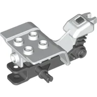 Vehicle Body, Tricycle Top with Dark Bluish Gray Chassis / White