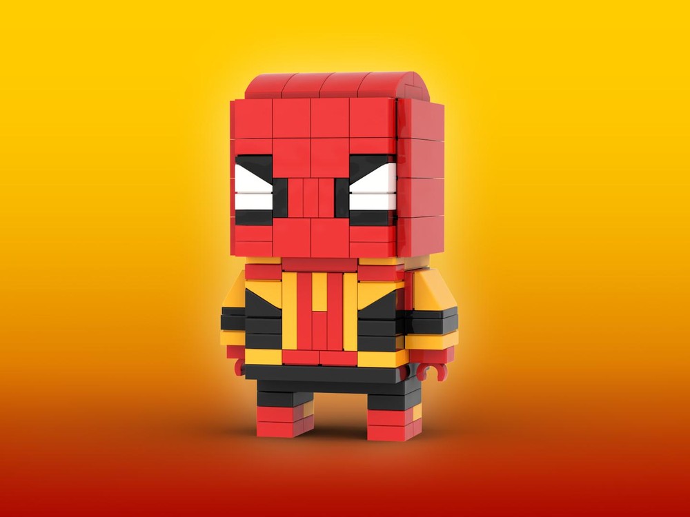 Lego Spider-Man Integrated Suit Brickheadz LEGO MOC - Marvel Studios Spider-Man: No Way Home