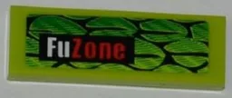 Tile 1 x 3 with Scales and 'FuZone' Pattern Model Right Side (Sticker) - Set 8231