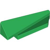 Lego Brick Wedged, Sloped 1 x 5 x 1 1/3 Right / Green