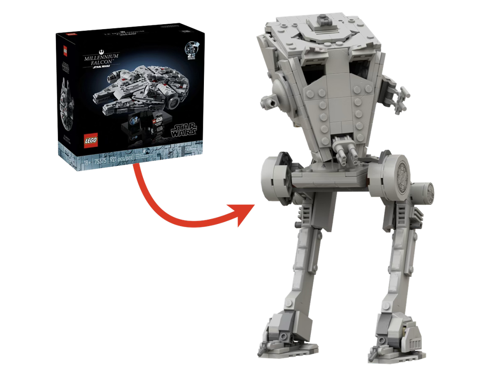 Lego AT-ST mini-fig scale (alternate of 75375)