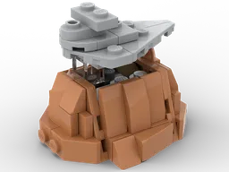The Empire over Jedha city nanoscale (75356 Executor size)