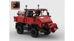 Unimog U411 fire engine with trailer
