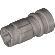 Large Figure Weapon Lightsaber Hilt Half 2L with Axle Hole / Metallic Silver