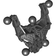 Lego Large Figure Skeletal, Torso with 5 Ball Joints (Av-Matoran Type 2) / Black