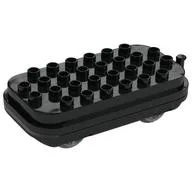 Duplo Train Engine Base, Push & Go Motor / Black