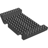 Lego Boat Hull Section, Large Middle 8 x 16 x 2 1/3 with 8 or 9 Holes / Black