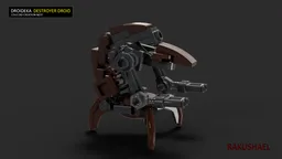 Droideka Destroyer Droid - Transforming Rollable Minifigure