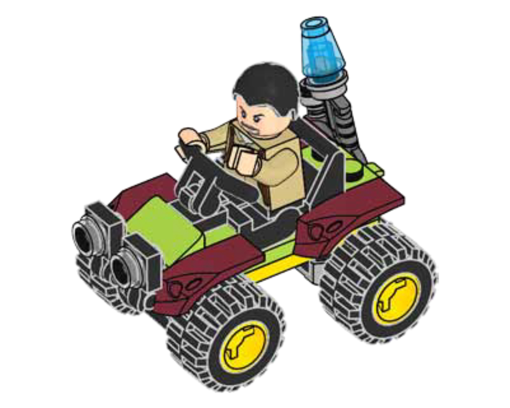 Lego Vic Hoskins with Buggy