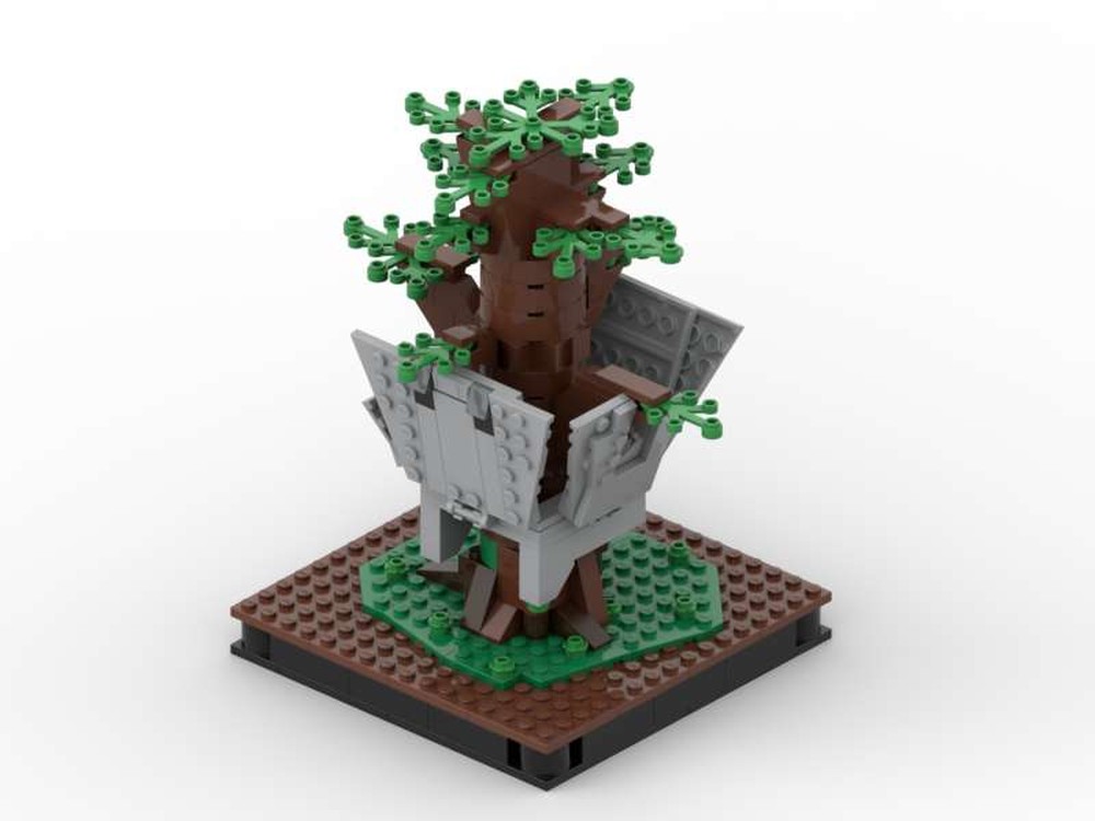 Lego Crushed Head of the Metal Idol (Star Wars Diorama)