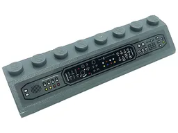 Slope 45 2 x 8 with Control Panel with Levers, Dials and Buttons Pattern (Sticker) - Set 76161