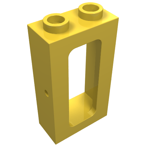 Lego Window 1 x 2 x 3 Train / Yellow